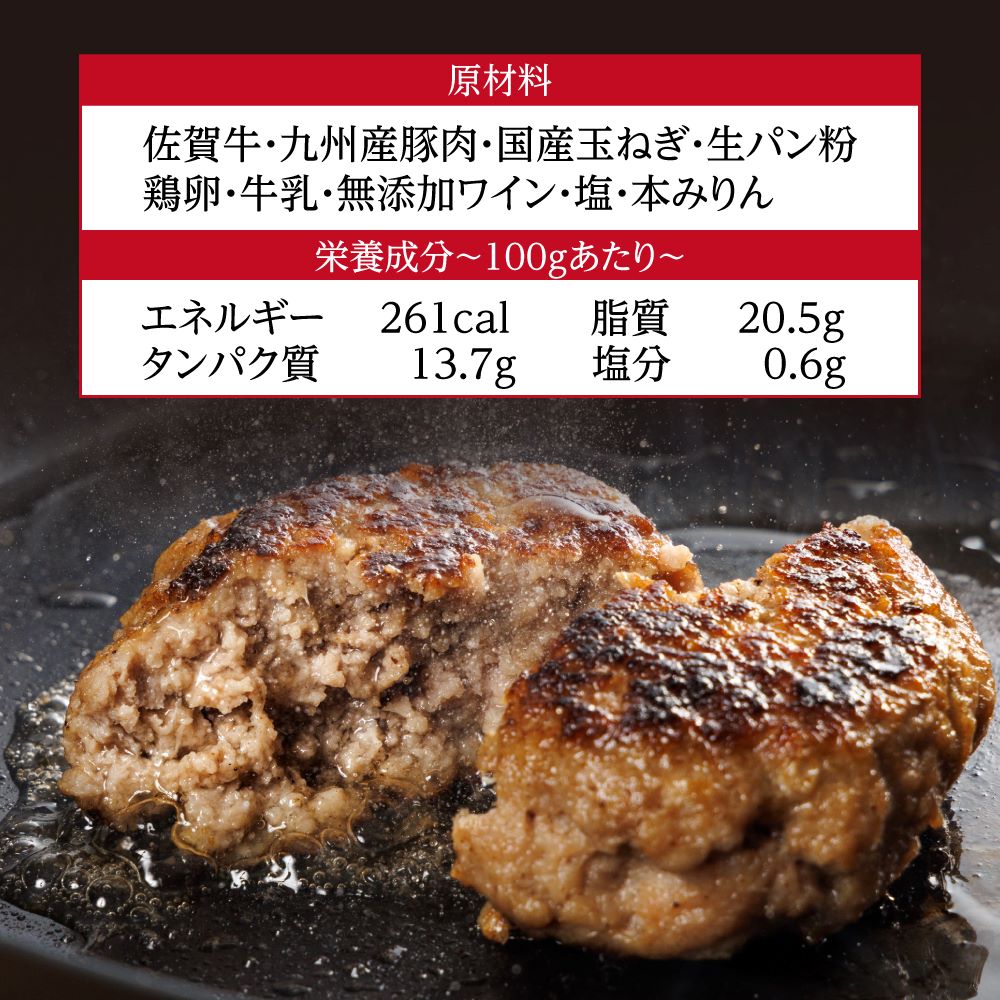 佐賀牛ハンバーグ 100g×9個入り