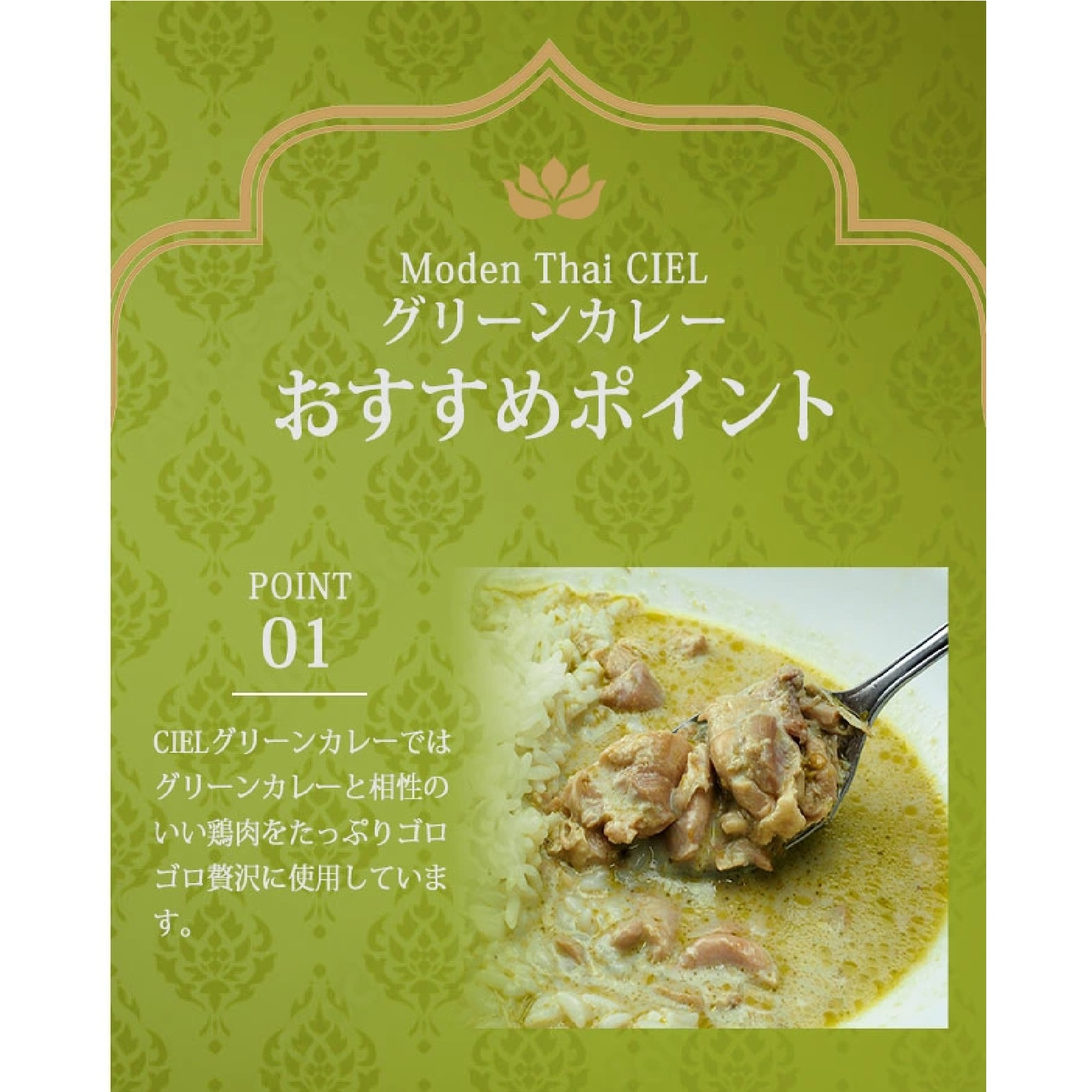 CIEL グリーンカレー【170g・4食入】