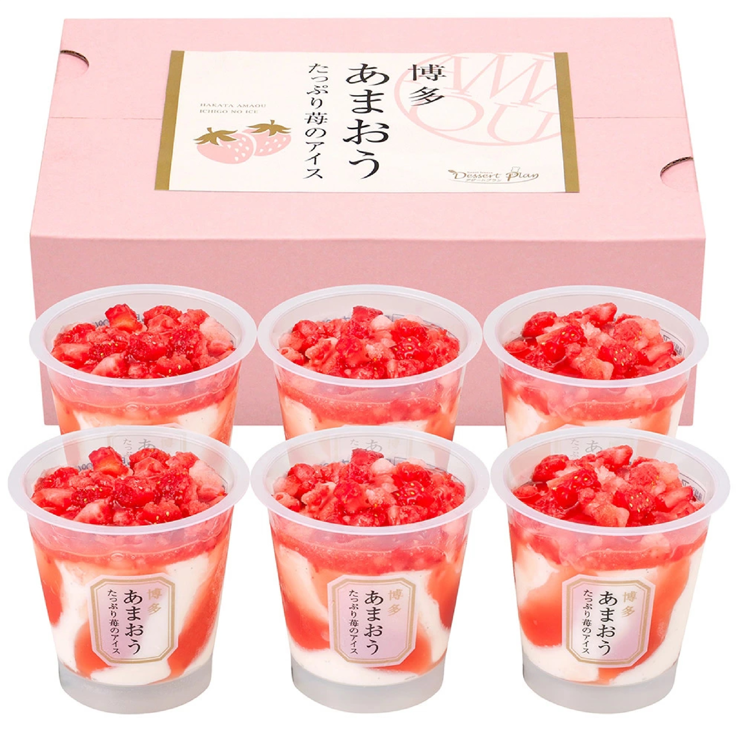 博多あまおう たっぷり苺のアイス 6個入り