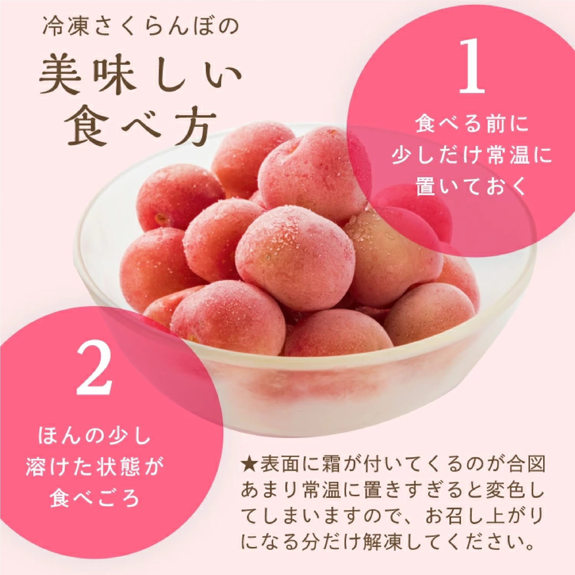 国産冷凍さくらんぼ約1kg(500g×2パック)