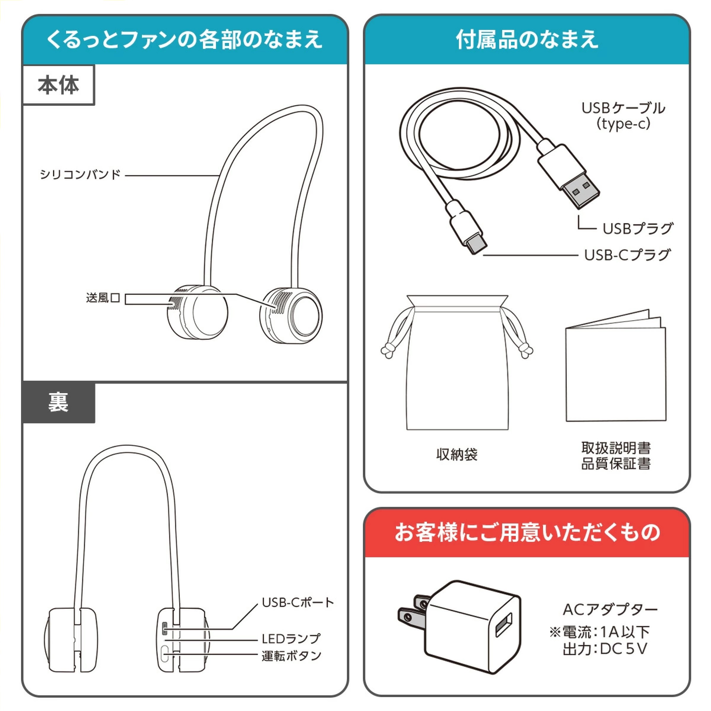 くるっとファン ハンズフリーファン