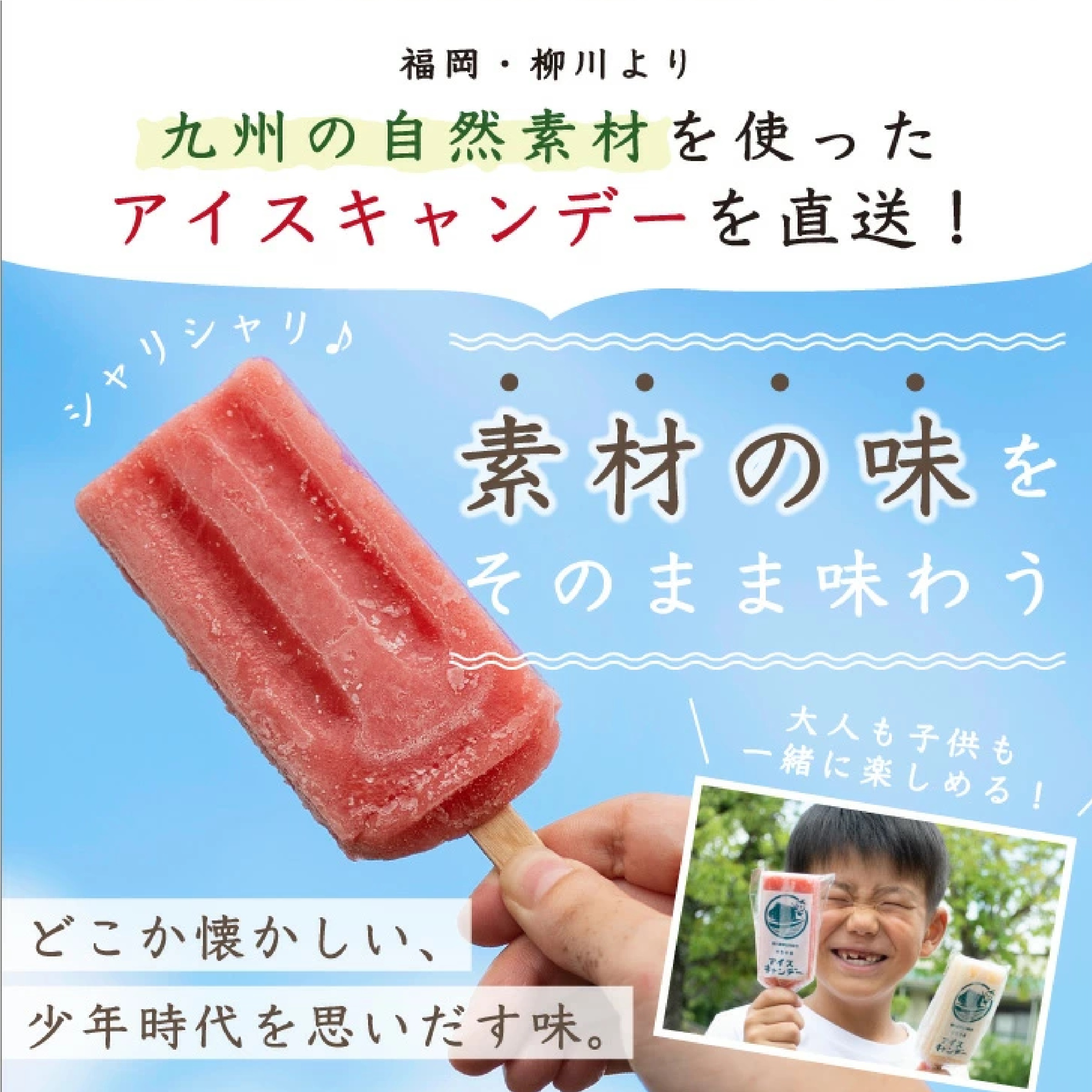 フルーツアイスキャンデー 8本（あまおう×4本 いちじく×4本