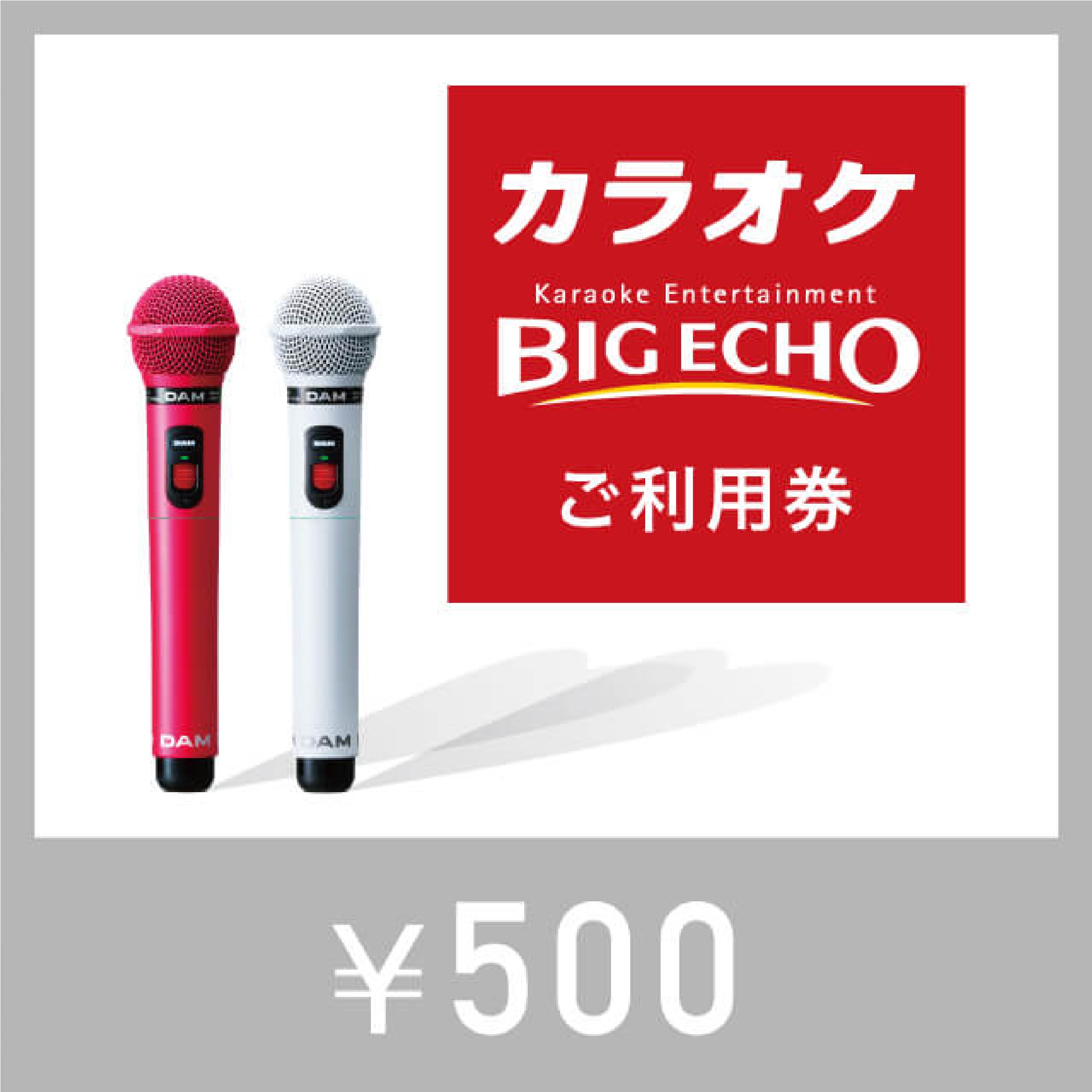 カラオケ ビッグエコー　デジタルご利用券500円