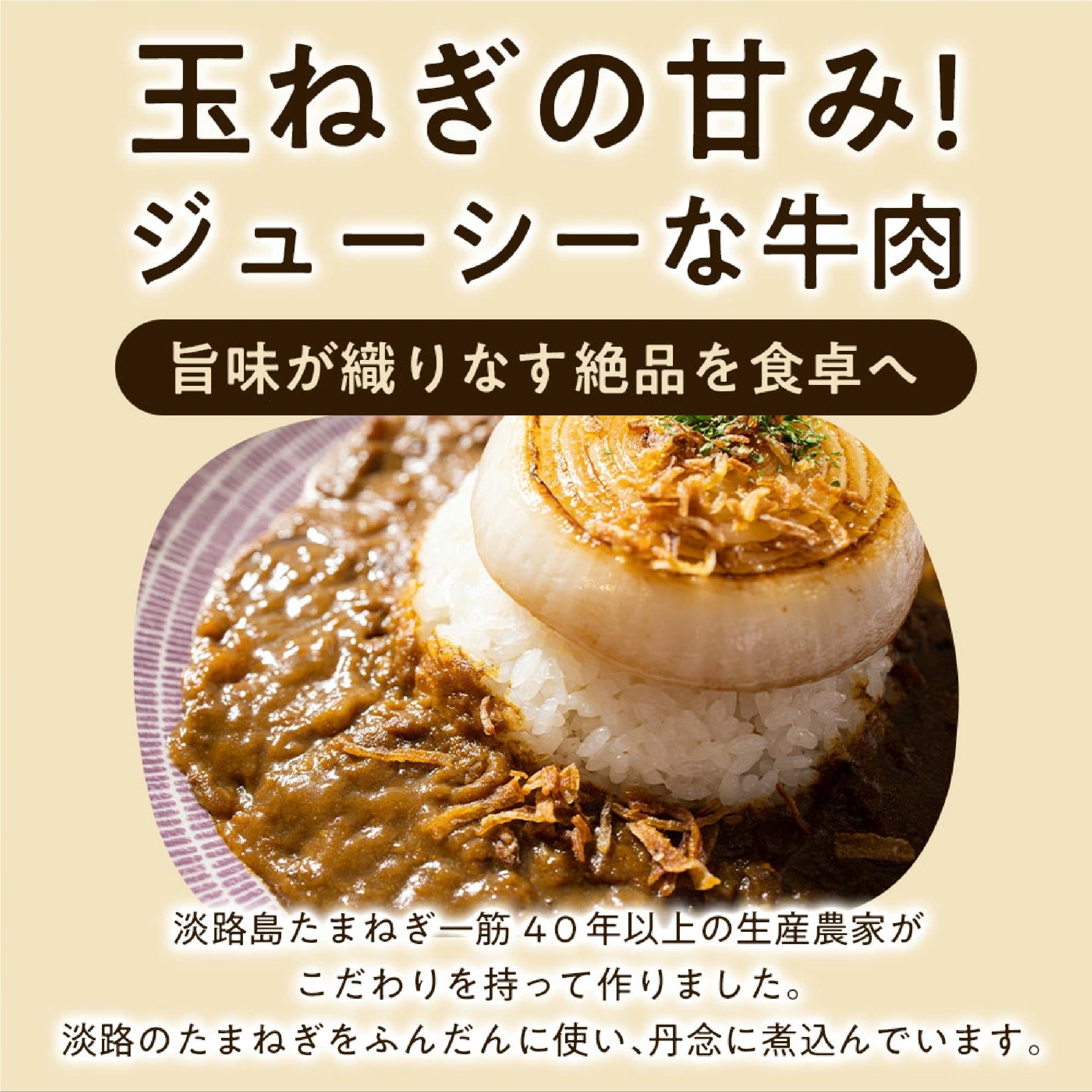淡路島たまねぎと淡路牛のカレー200g×3個（中辛）