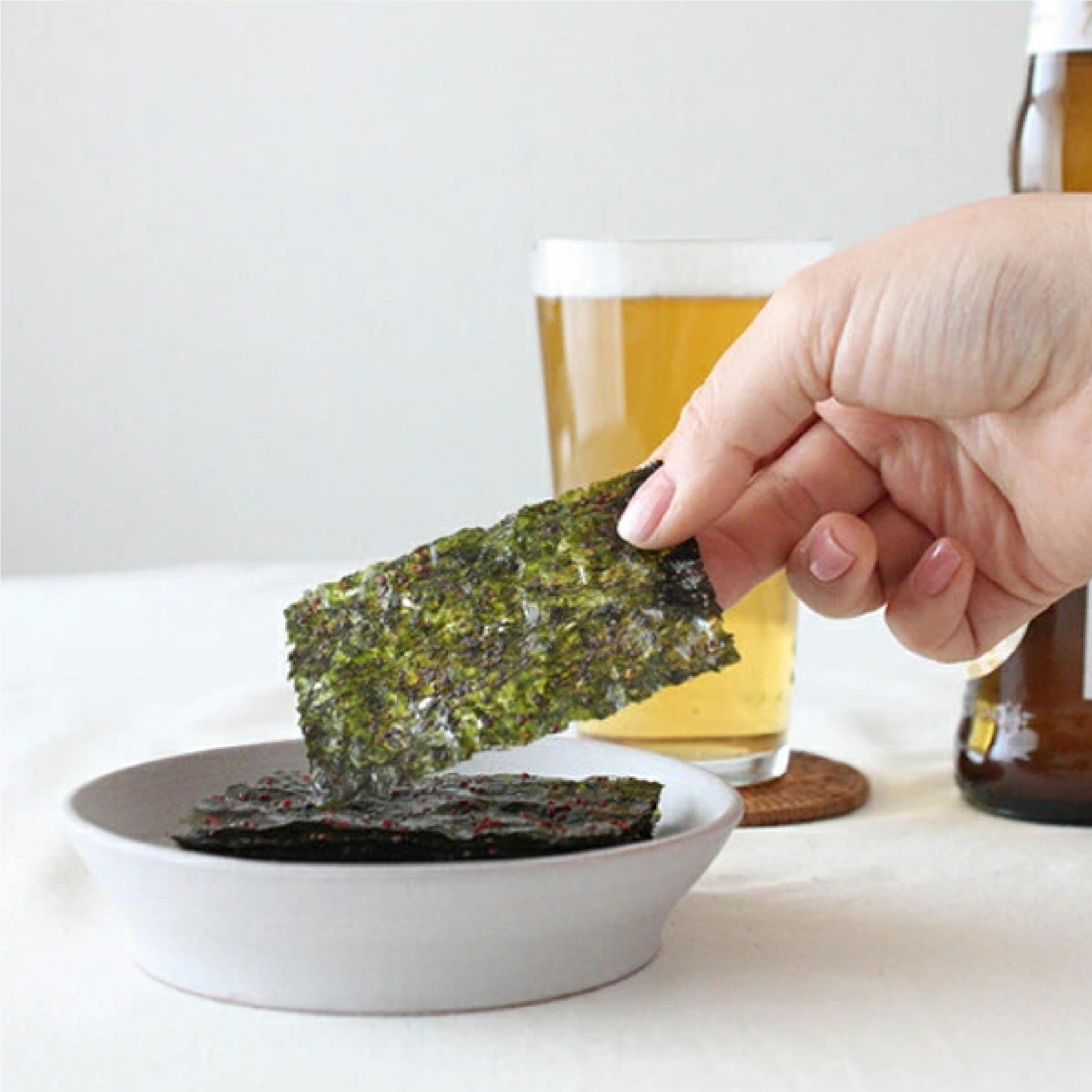 おつまみ韓国のり 80枚 × 2袋