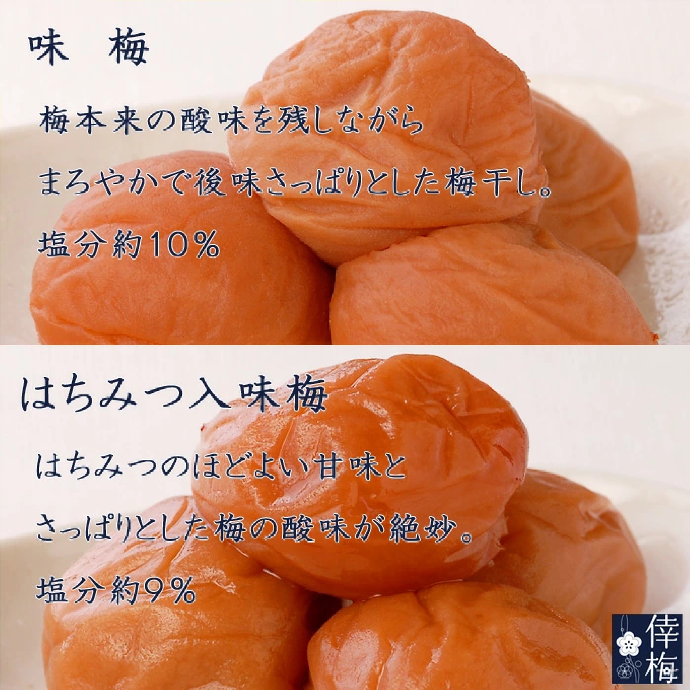 紀州南高梅 梅干し６種類入お試しセット ６０ｇx６