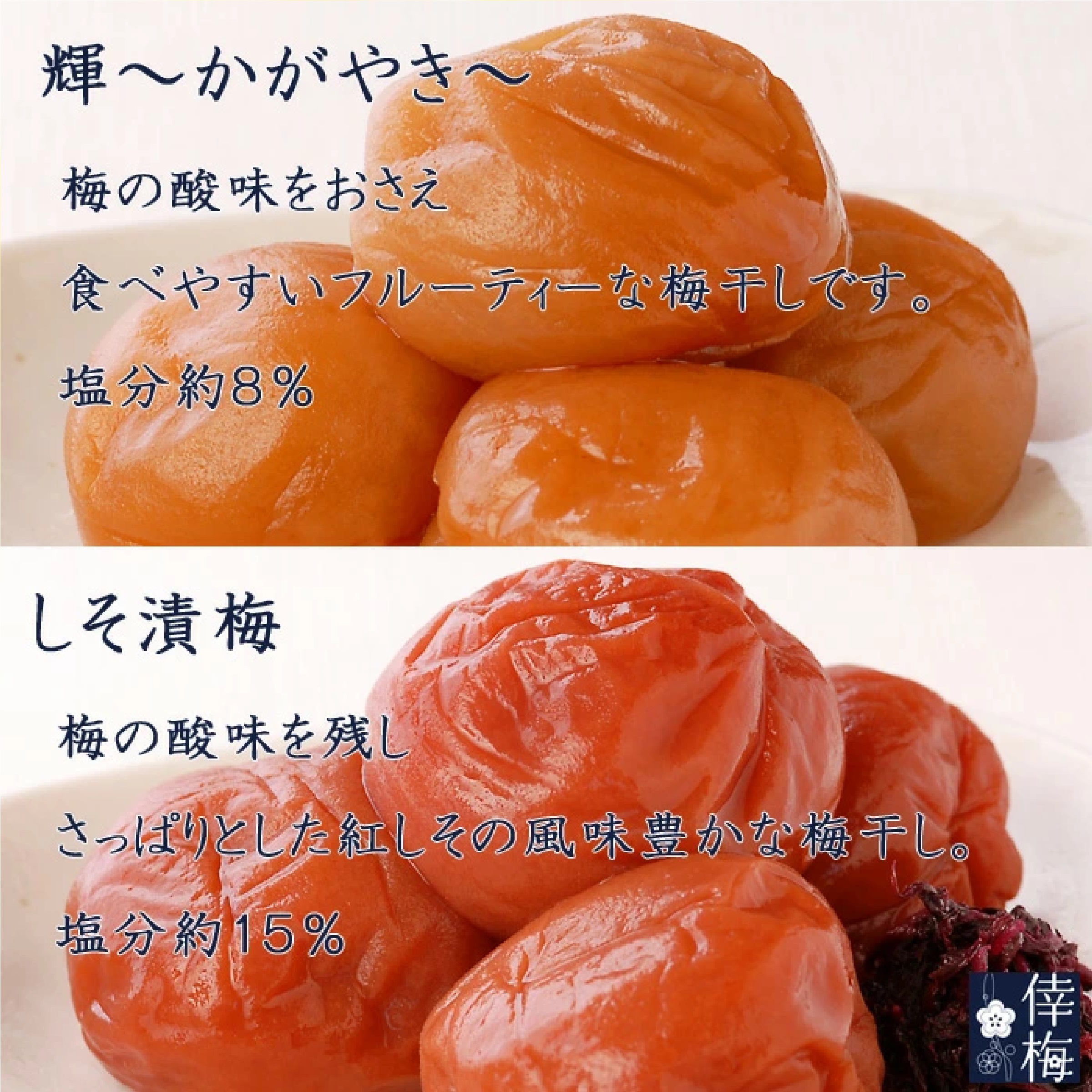 紀州南高梅 梅干し６種類入お試しセット ６０ｇx６